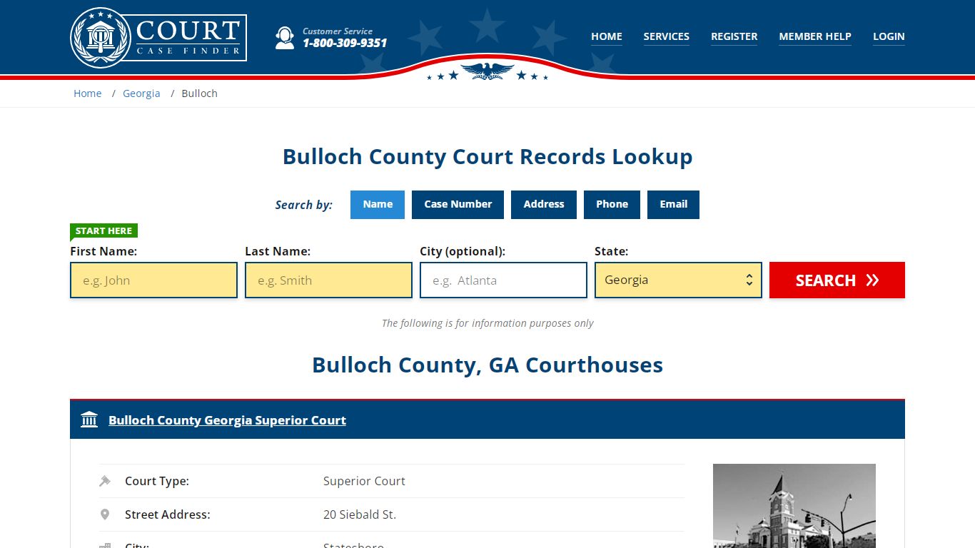 Bulloch County Court Records | GA Case Lookup